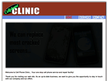 Tablet Screenshot of cellphoneclinic.com